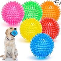 squeaky spikey dog toy balls for puppies and dogs