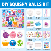 Squishy Toy Accessories Including Beads Glitter and Lanyards