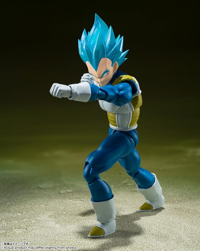 S.H.Figuarts SSGSS Vegeta Unwavering Saiyan Pride figure, perfect for action-packed displays