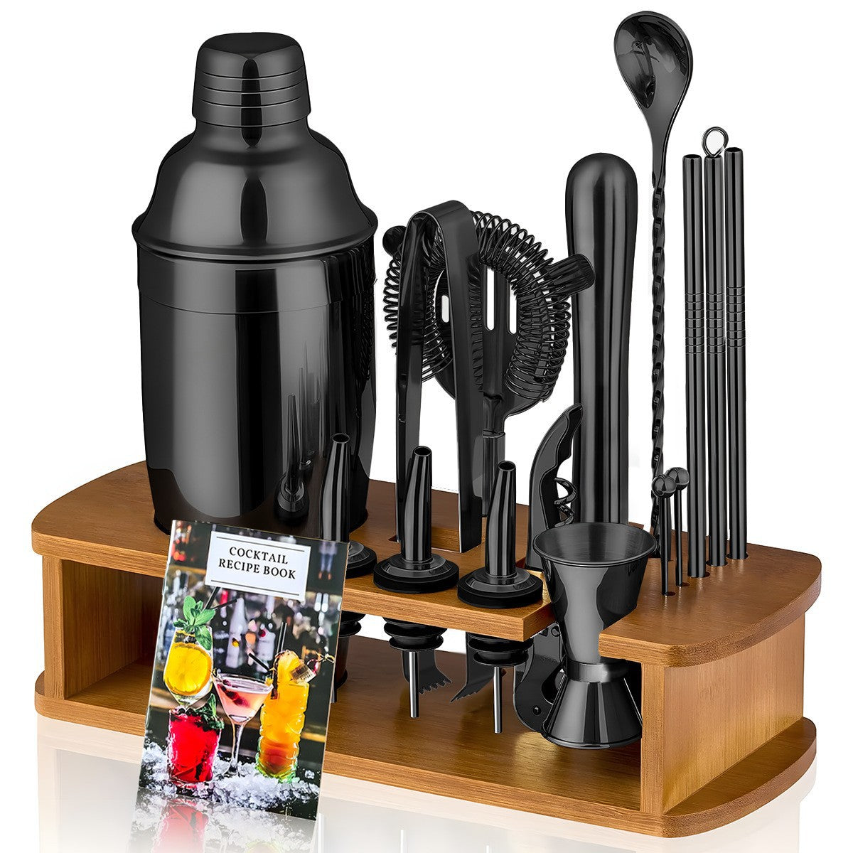 Stainless steel beverage shaker for home drink preparation