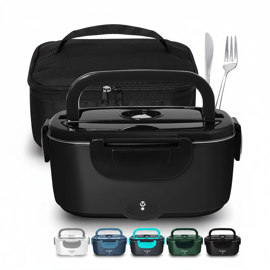 Electric lunch box with stainless steel inner container