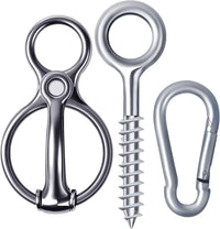 Stainless steel horse tie ring accessory
