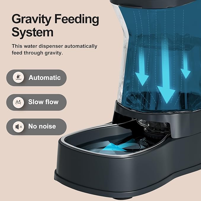 Stainless steel bowl section on a pet food and water set