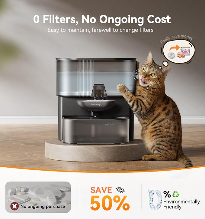 Stainless Steel Pet Water Fountain for Cats and Dogs