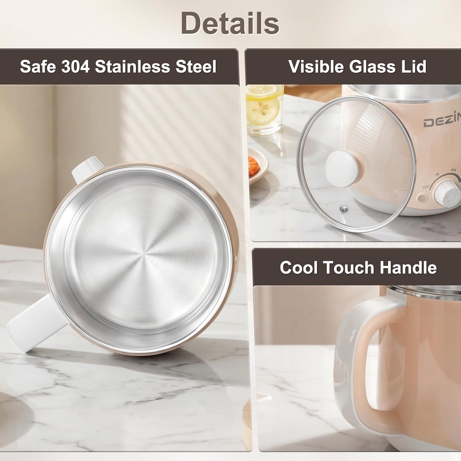 compact electric hot pot for small kitchen