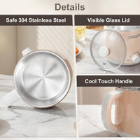 compact electric hot pot for small kitchen