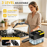 Steam cleaner for compatible tile and grout surfaces