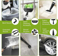 Handheld steam cleaner with attachment for compatible upholstery