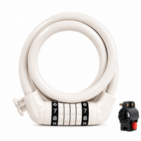 Steel cable bike lock for commuting and cycling
