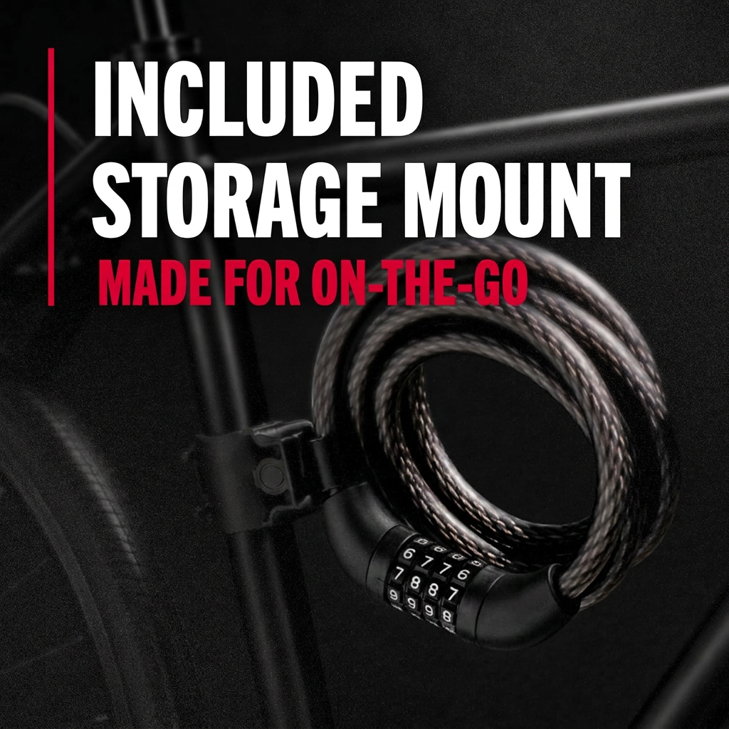 Steel cable with protective vinyl coating for bike lock