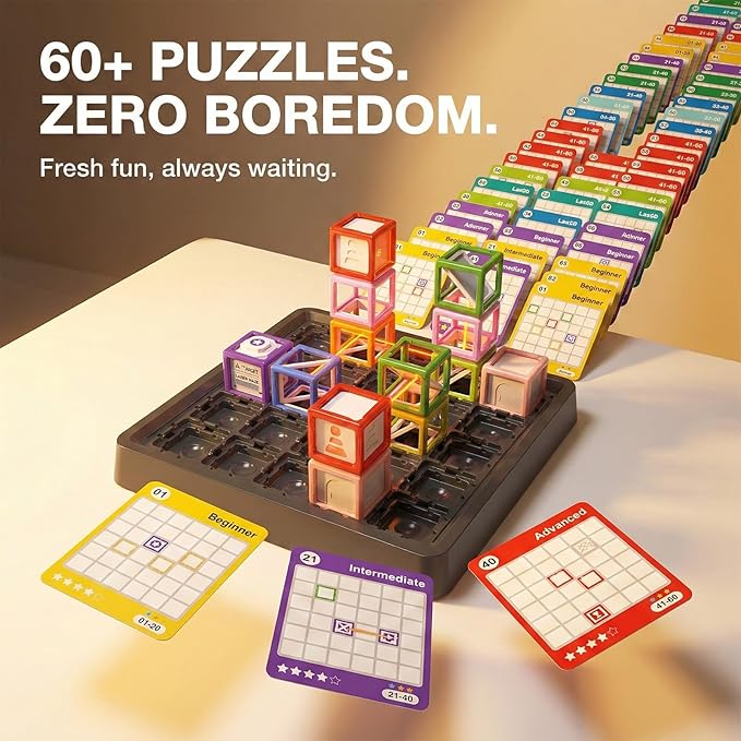 STEM board game for kids with reasoning puzzle challen