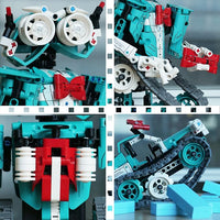 STEM robot car building set featuring 440 pieces for DIY assembly activities.
