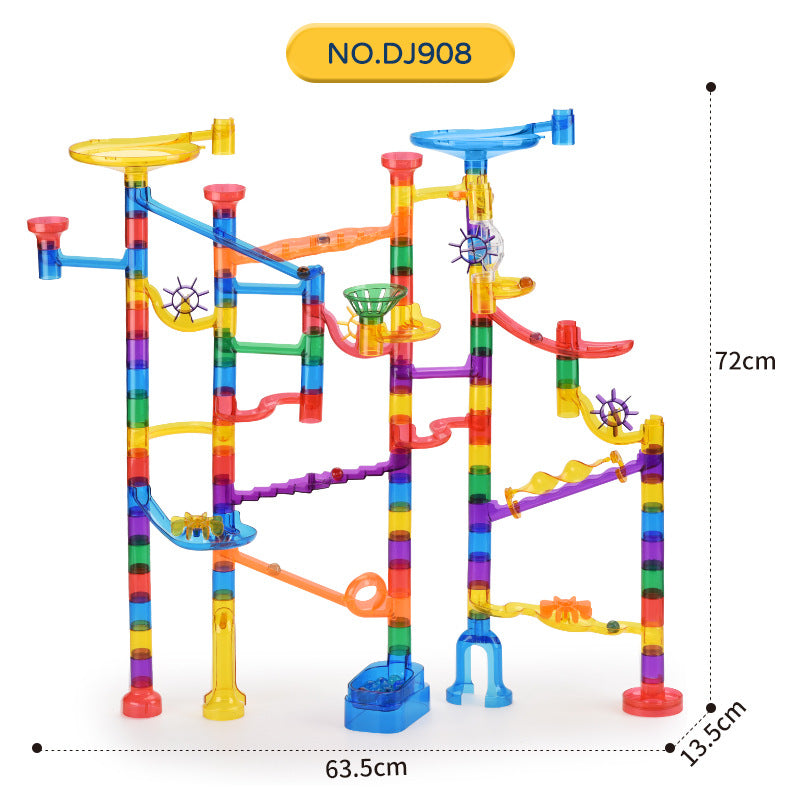 STEM construction marble track 118 pieces for kids