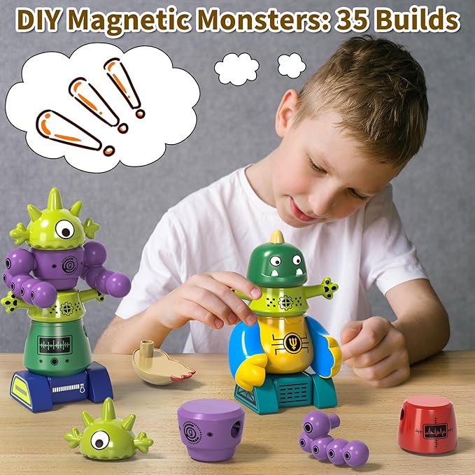 STEM robot building toy for kids creative activity time