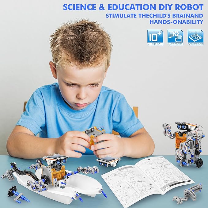 STEM science robot kit solar energy learning toy