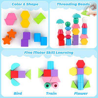stem wooden activity toy for toddlers with matching and sequencing skills