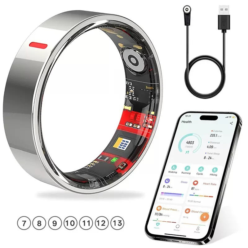 Step counter smart ring for activity data