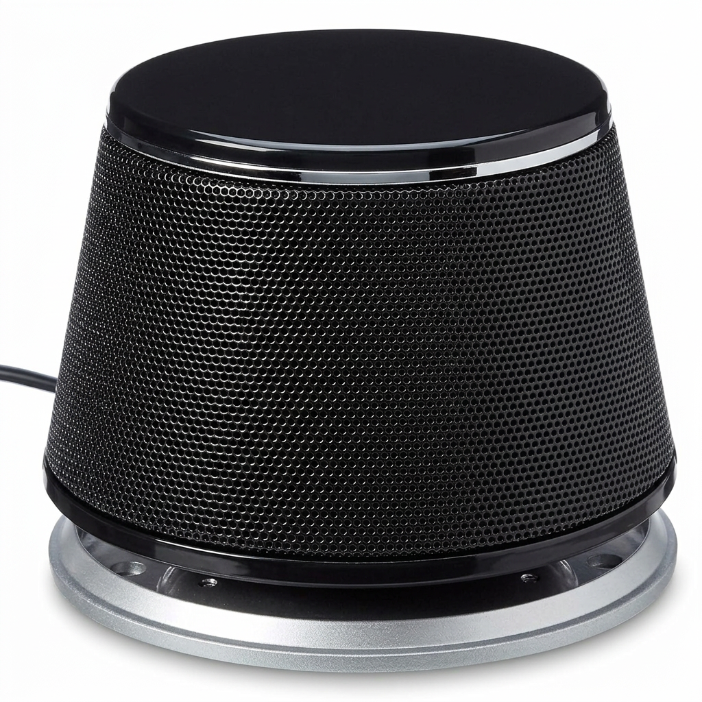 Stereo Computer Speakers 2.0 Front View Black
