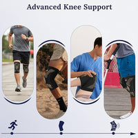 Stretch fit knee sleeves 2 pack for fitness activities