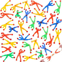 50PCS stretchy wall climbers for kids, fun climbing man sticky toys