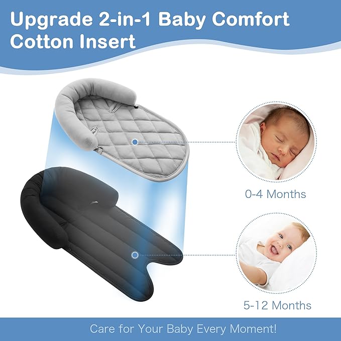 stroller baby head support insert for newborn comfort