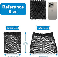 Large Capacity Stroller Organizer, Mesh Net for Storing Baby Items with Easy Access
