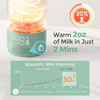 Stroller and portable bottle warmer bundle designed for feeding convenience while away from home