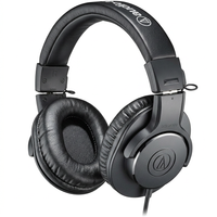 professional studio monitor headphones black