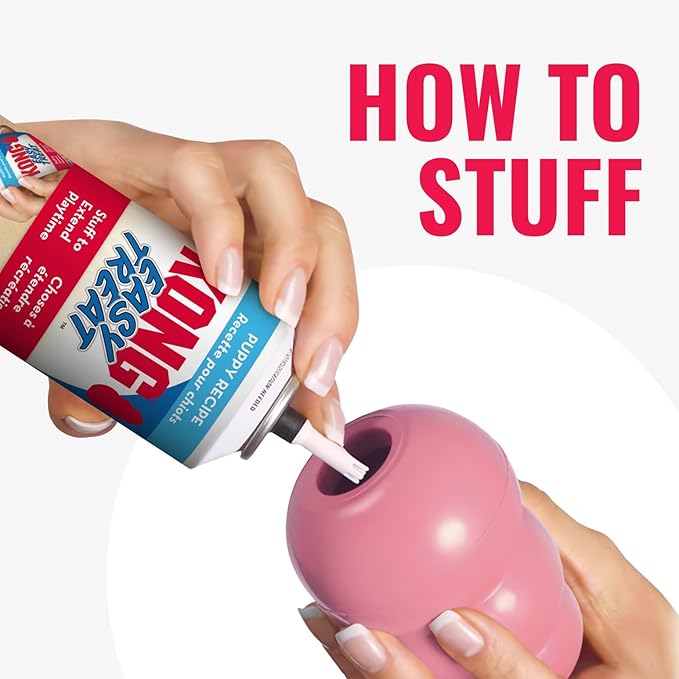stuffable puppy treat toy for interactive chewing play