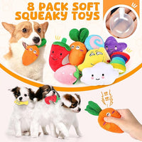 Stuffed dog toy shapes shown as a set