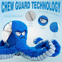 stuffed octopus dog tug toy for large dogs