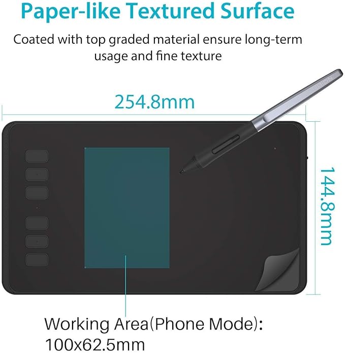 Battery-free stylus pen with 8192 pressure levels for smooth drawing