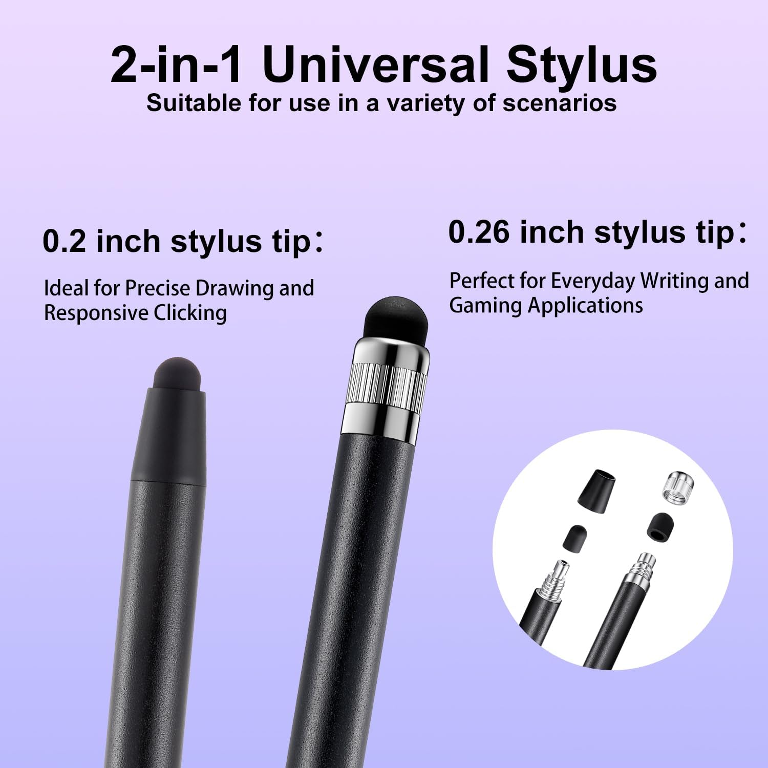 Capacitive stylus pen being used with a compatible tablet