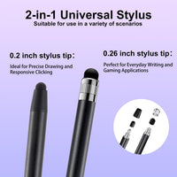 Capacitive stylus pen being used with a compatible tablet