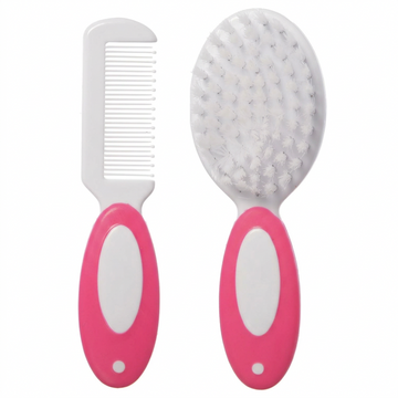 Super soft bristles brush and comb set for babies and toddlers