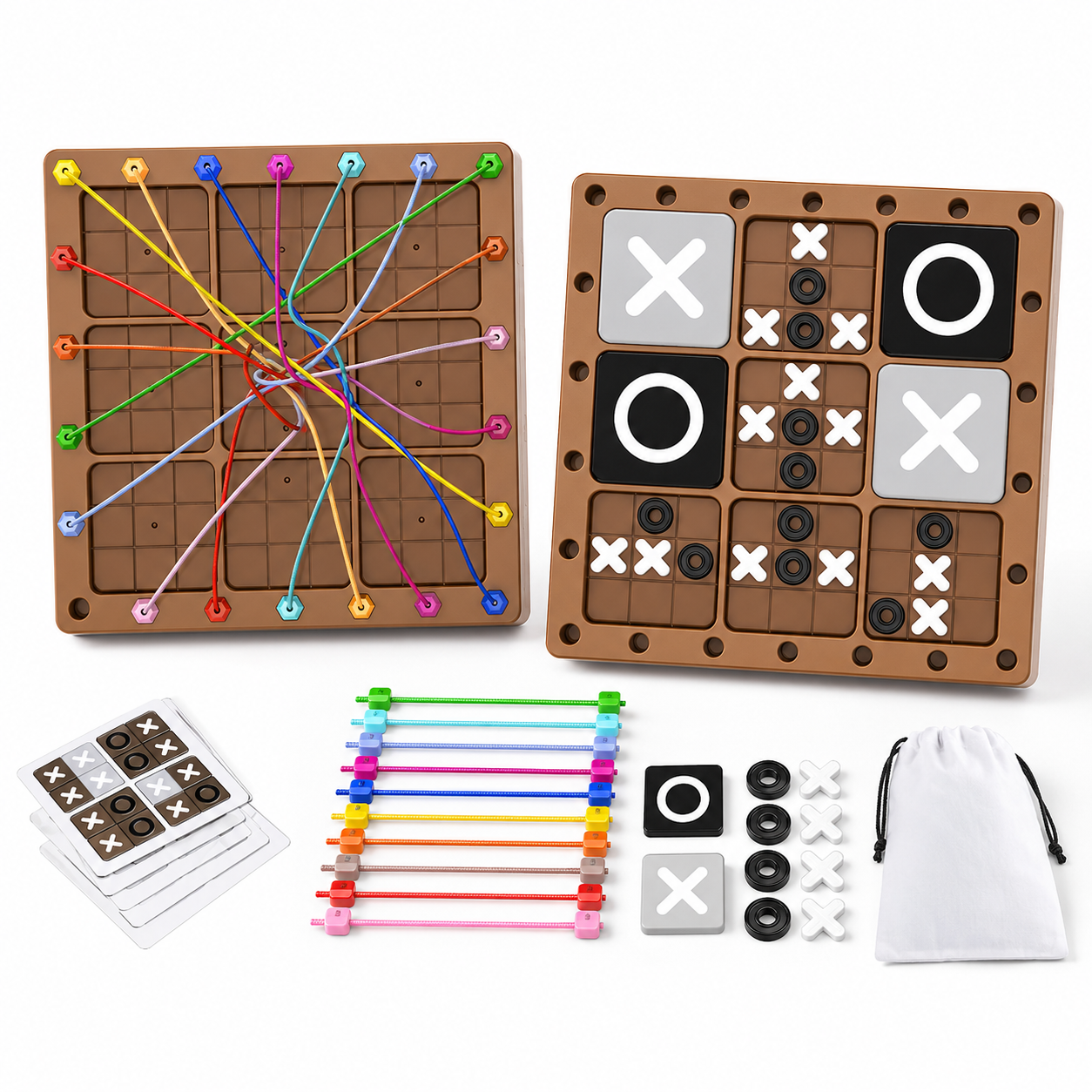 Super tic tac toe board game for kids strategy and learning play