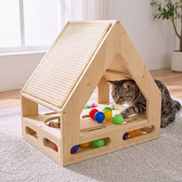 Tall cat scratching post for stretching and scratching activities
