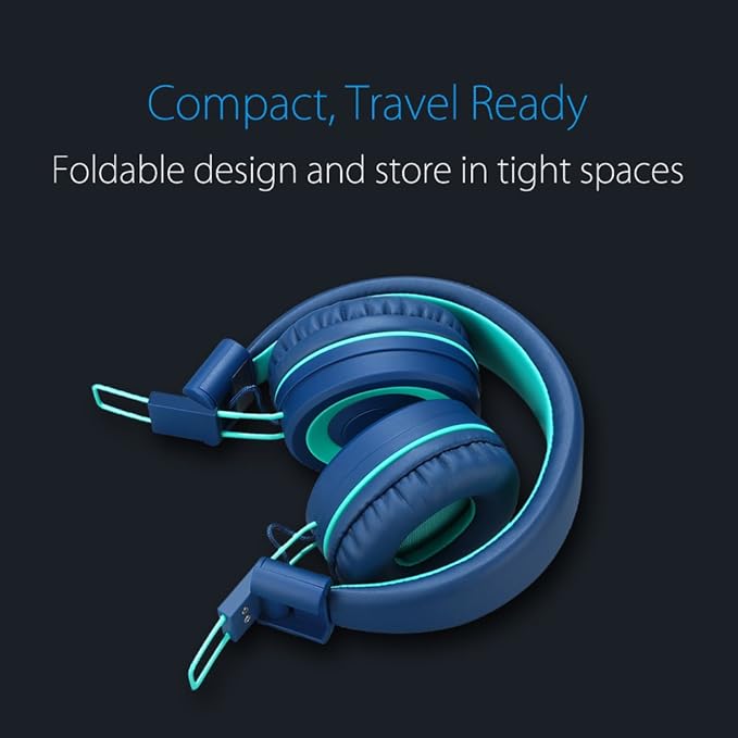 Tangle-free wired headphones for kids