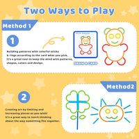 Tangram puzzle toy for kids brain teaser wooden learning toy