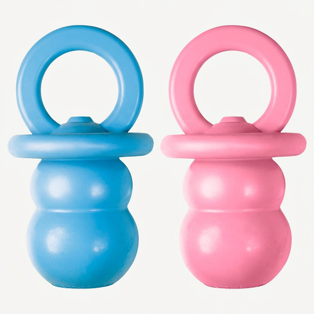 teething puppy pacifier toy durable natural rubber design