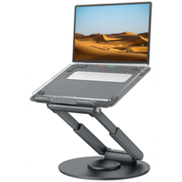 telescopic laptop stand with 360 degree swivel base ergonomic design