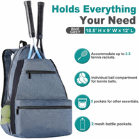 Tennis Backpack with Ventilated Shoe Compartment and Large Storage
