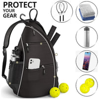 djustable Crossbody Tennis Bag with Spacious Storage