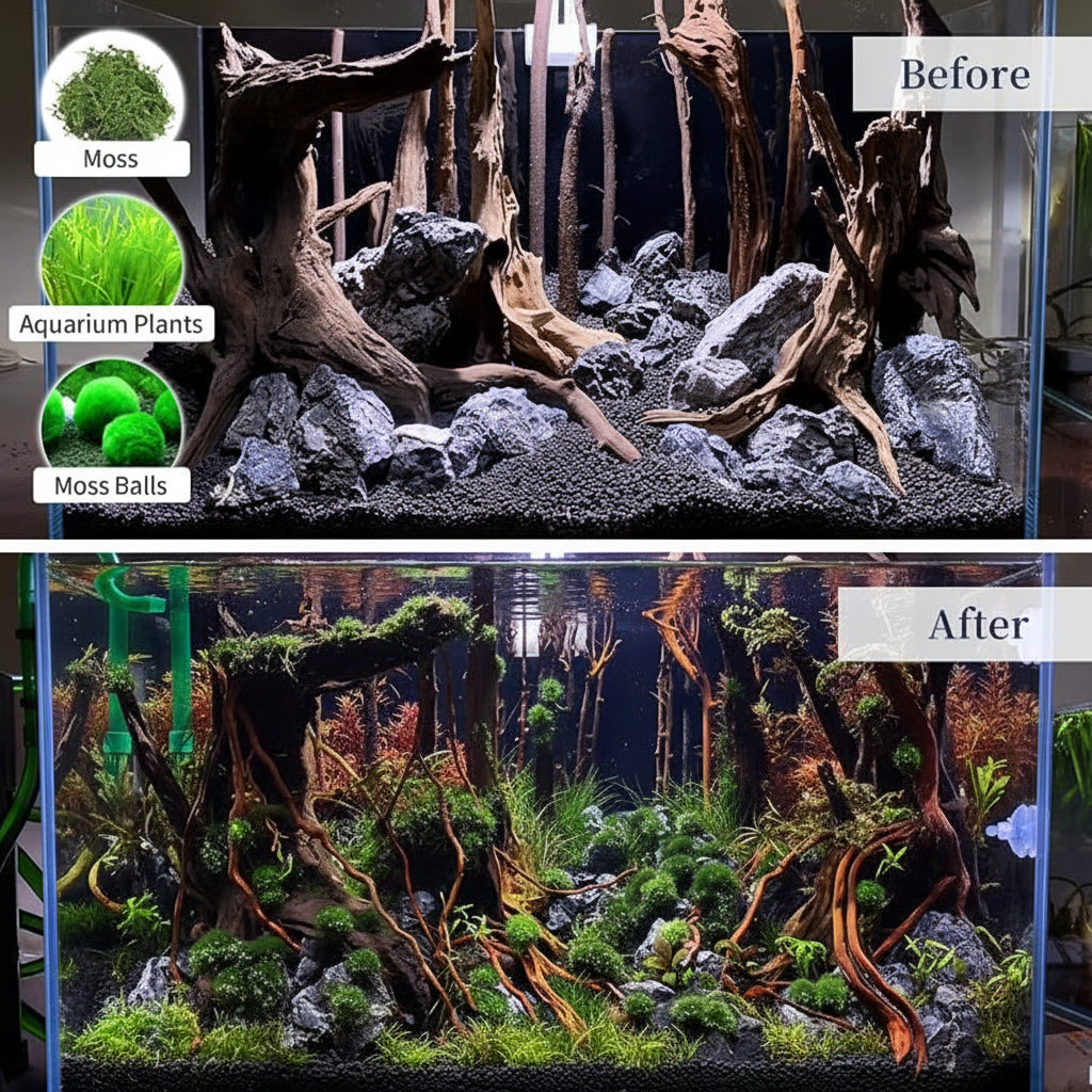 Natural Driftwood Decor for Reptile Terrarium Habitats