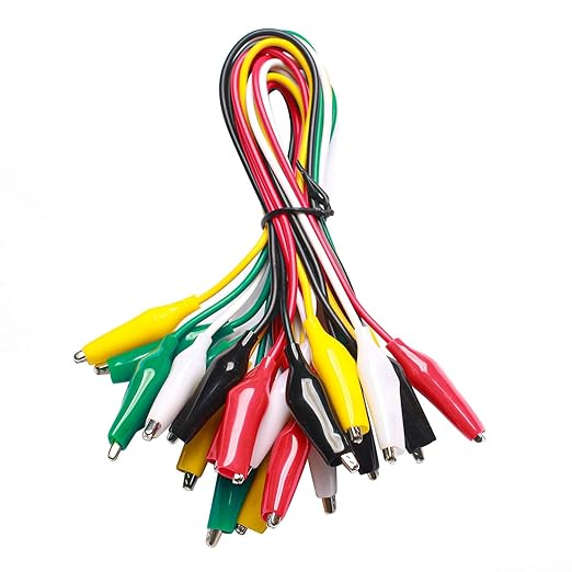 Test lead set with alligator clips 10 pieces for electrical testing