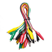 Test lead set with alligator clips 10 pieces for electrical testing