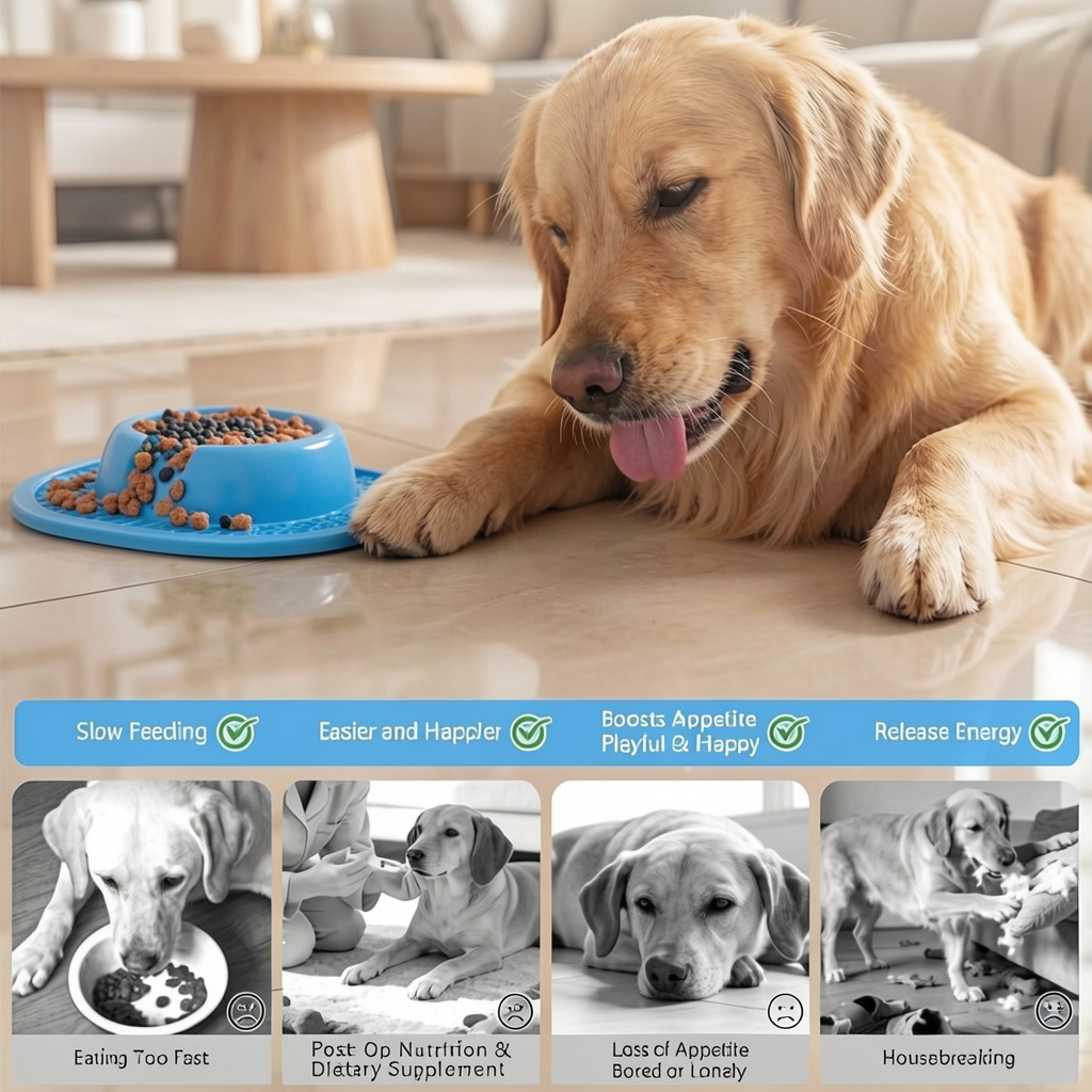 Textured mat insert detail on a pet feeding bowl