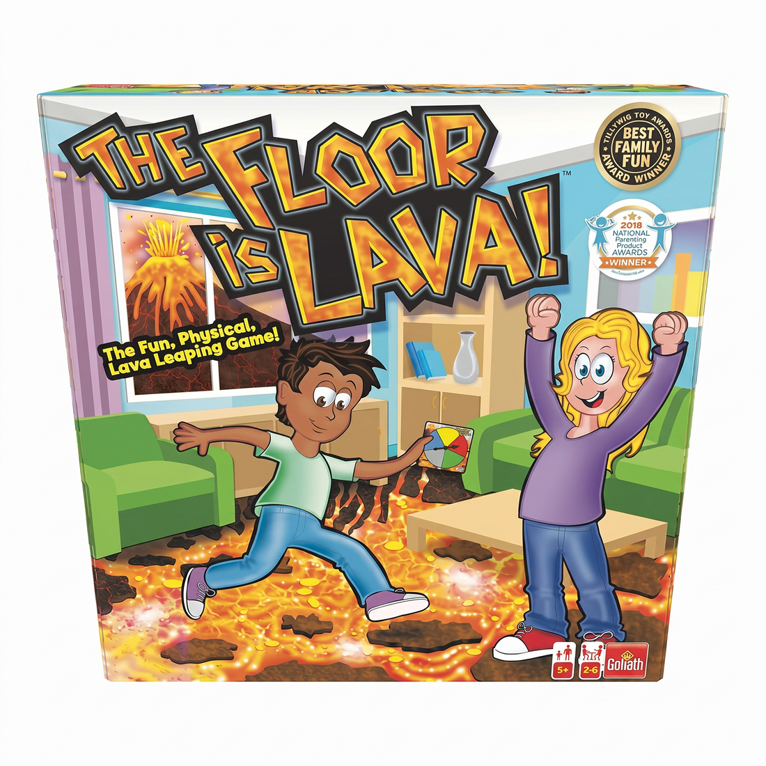 The Floor is Lava interactive game for kids and adults
