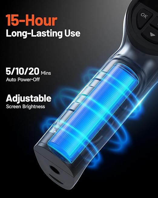 Complete package including device, USB cable, protective case, and manual