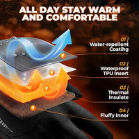 Thermal snow gloves for running cycling hiking and winter sports